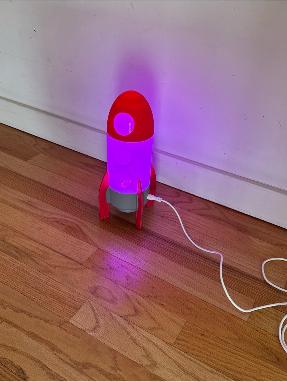 IKEA Red and White Rocket Night Lamp - Picture 8 of 10